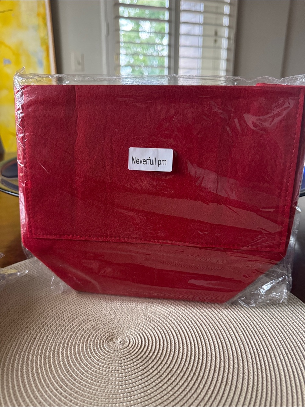 Red Tote Organizer Insert for Neverfull PM